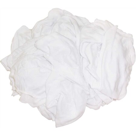 Renown White Bleached Knit Rag 25 lbs. Box REN06316-HP